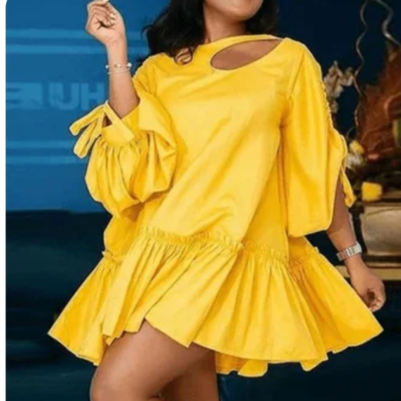 Asymmetrical Summer Dress - Picture 1 of 2